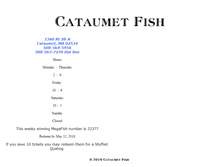 Tablet Screenshot of cataumetfish.com